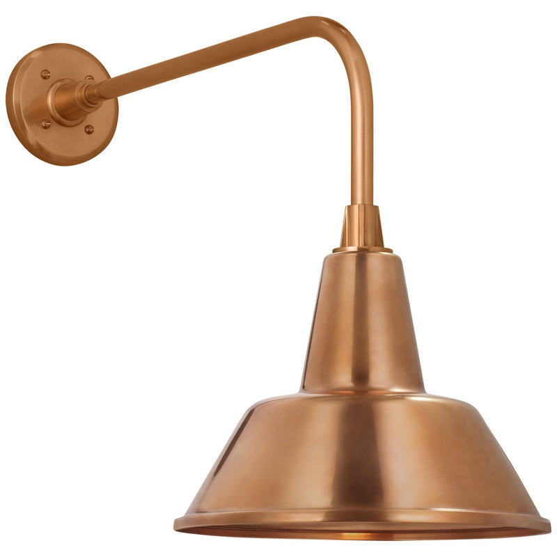 Visual Comfort Signature TOB 2809SC/S1-SC LED Barn Light, Soft Copper