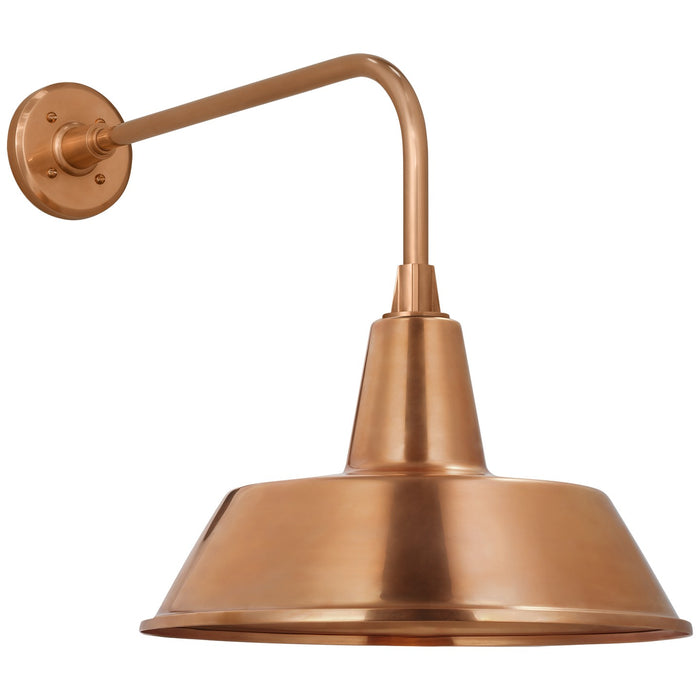 Visual Comfort Signature TOB 2809SC/S2-SC LED Barn Light, Soft Copper