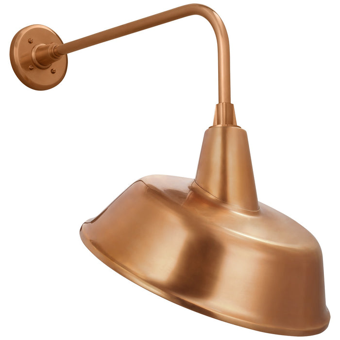 Visual Comfort Signature TOB 2809SC/S4-SC LED Barn Light, Soft Copper