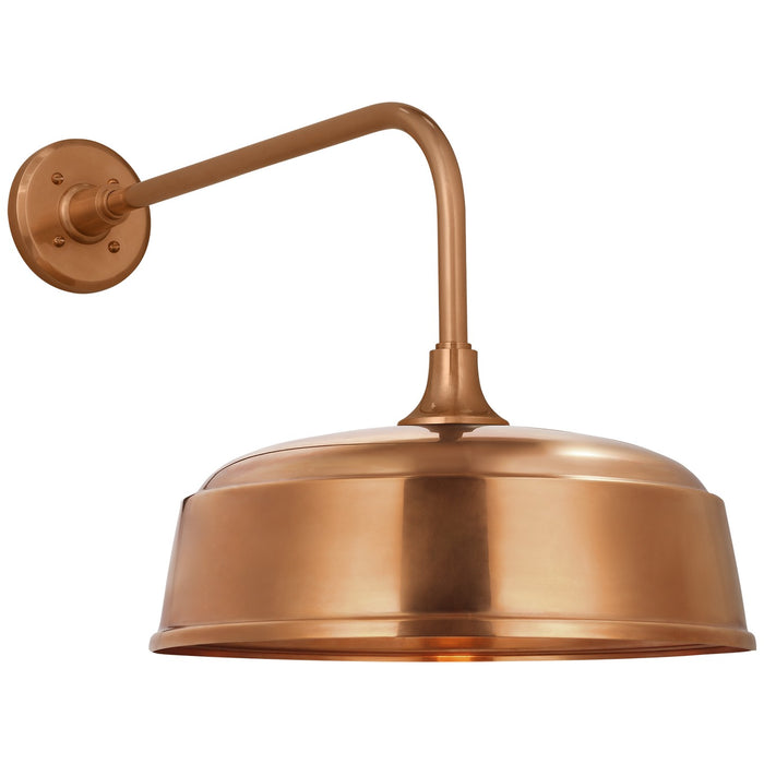 Visual Comfort Signature TOB 2809SC/S7-SC LED Barn Light, Soft Copper