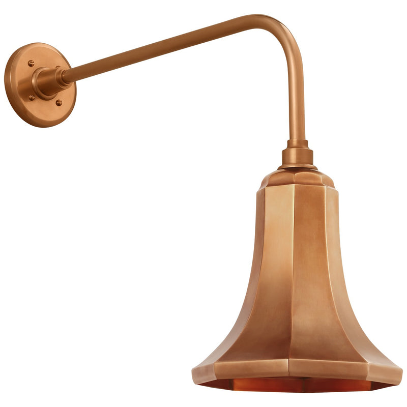 Visual Comfort Signature TOB 2809SC/S9-SC LED Barn Light, Soft Copper