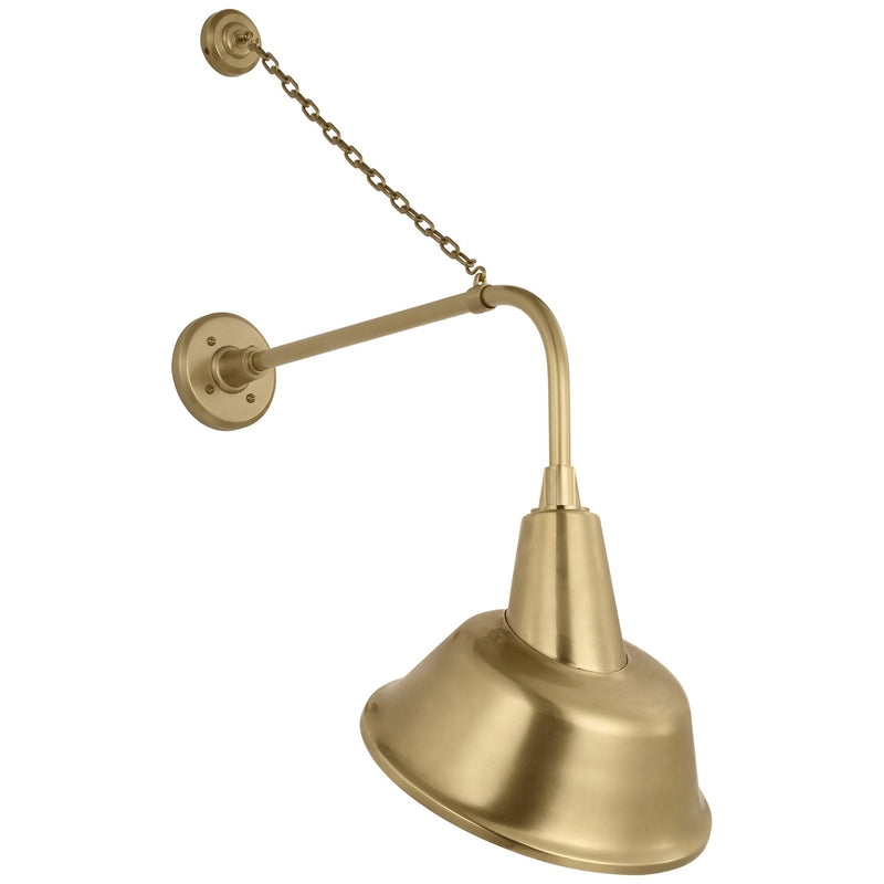 Visual Comfort Signature TOB 2810HAB/S3-HAB LED Barn Light, Hand-Rubbed Antique Brass