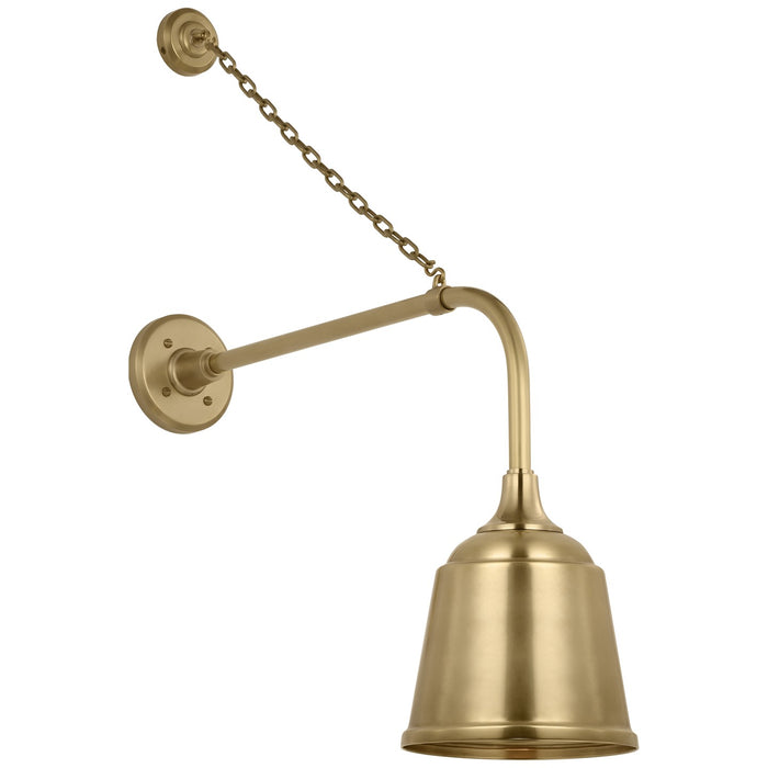 Visual Comfort Signature TOB 2810HAB/S5-HAB LED Barn Light, Hand-Rubbed Antique Brass
