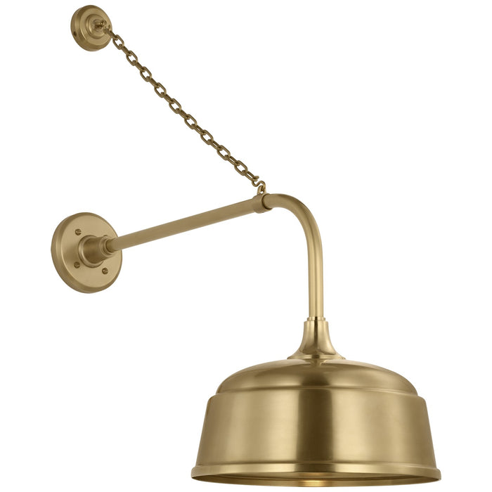 Visual Comfort Signature TOB 2810HAB/S6-HAB LED Barn Light, Hand-Rubbed Antique Brass