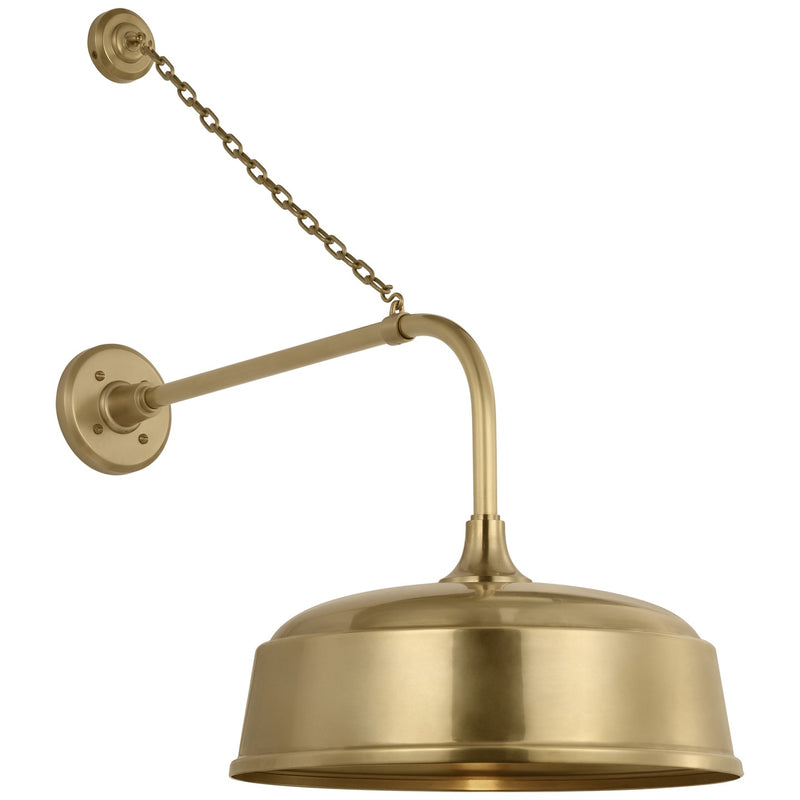 Visual Comfort Signature TOB 2810HAB/S7-HAB LED Barn Light, Hand-Rubbed Antique Brass