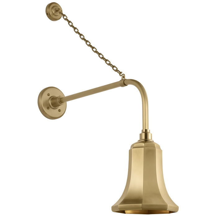 Visual Comfort Signature TOB 2810HAB/S8-HAB LED Barn Light, Hand-Rubbed Antique Brass