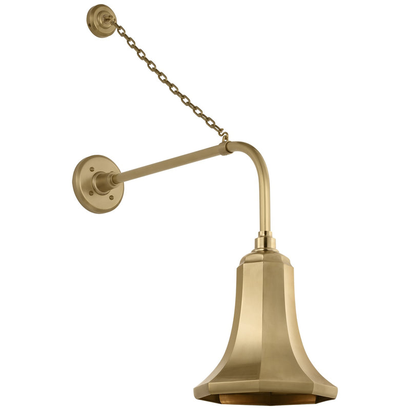 Visual Comfort Signature TOB 2810HAB/S9-HAB LED Barn Light, Hand-Rubbed Antique Brass