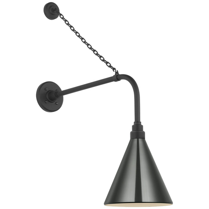 Visual Comfort Signature TOB 2810MBK/S10-G LED Barn Light, Matte Black