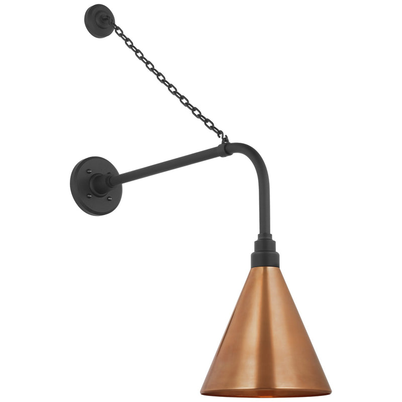 Visual Comfort Signature TOB 2810MBK/S10-SC LED Barn Light, Matte Black