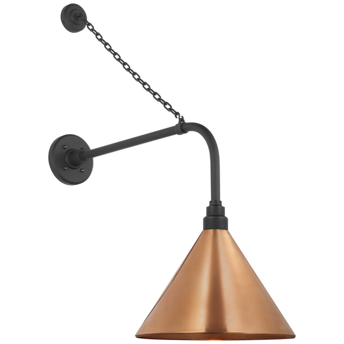 Visual Comfort Signature TOB 2810MBK/S11-SC LED Barn Light, Matte Black