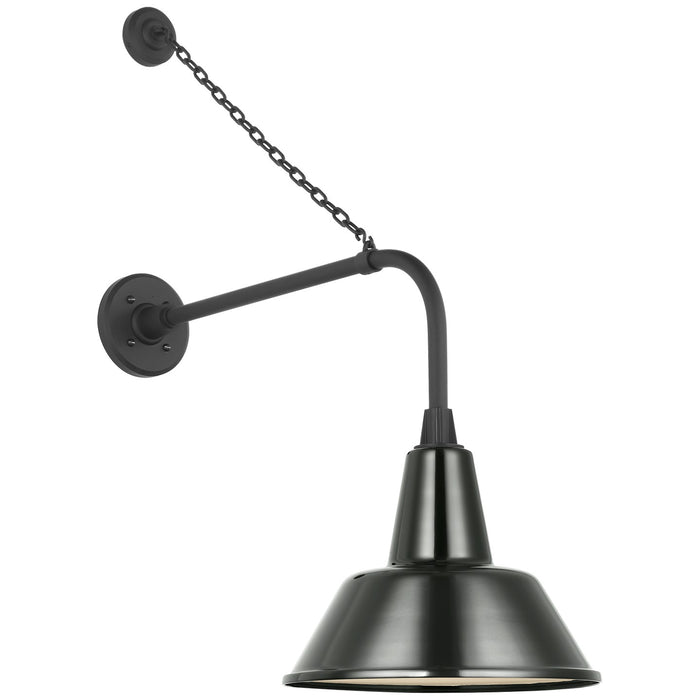 Visual Comfort Signature TOB 2810MBK/S1-G LED Barn Light, Matte Black