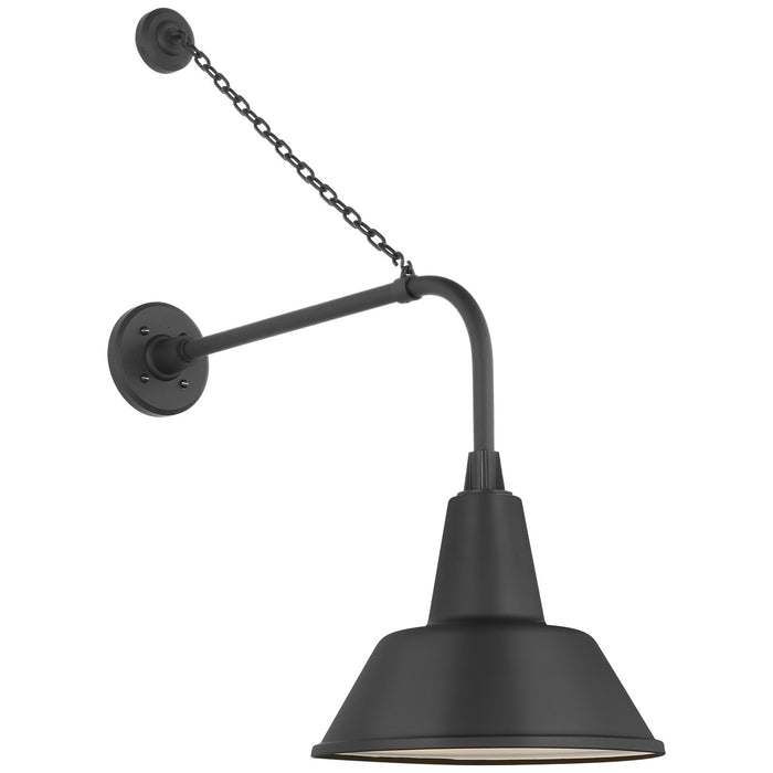 Visual Comfort Signature TOB 2810MBK/S1-MBK LED Barn Light, Matte Black