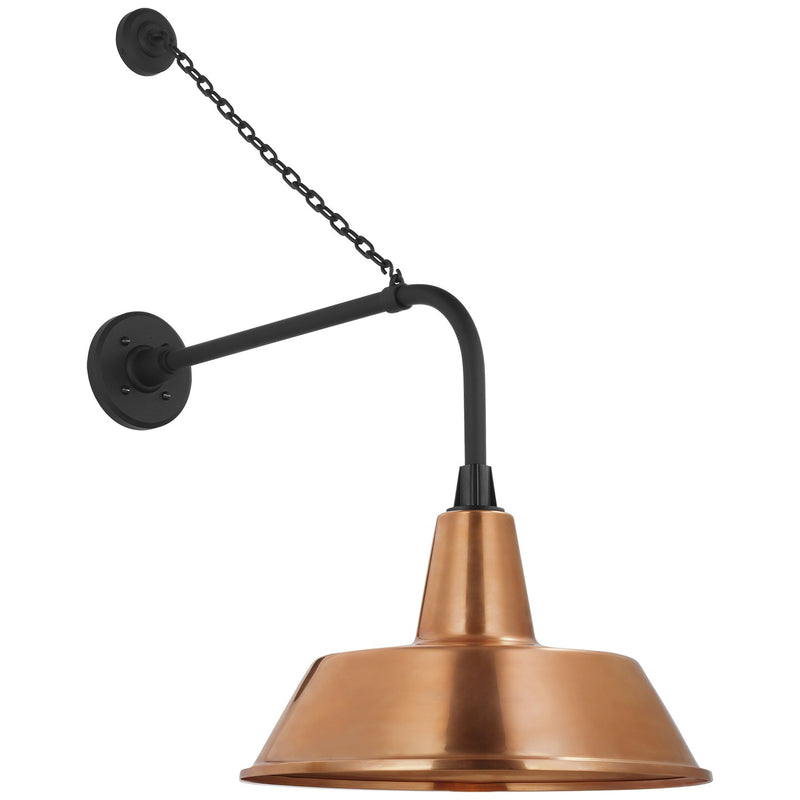 Visual Comfort Signature TOB 2810MBK/S2-SC LED Barn Light, Matte Black