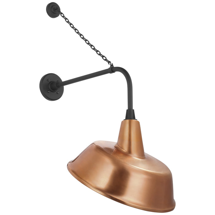 Visual Comfort Signature TOB 2810MBK/S4-SC LED Barn Light, Matte Black