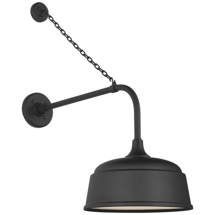 Visual Comfort Signature TOB 2810MBK/S6-MBK LED Barn Light, Matte Black