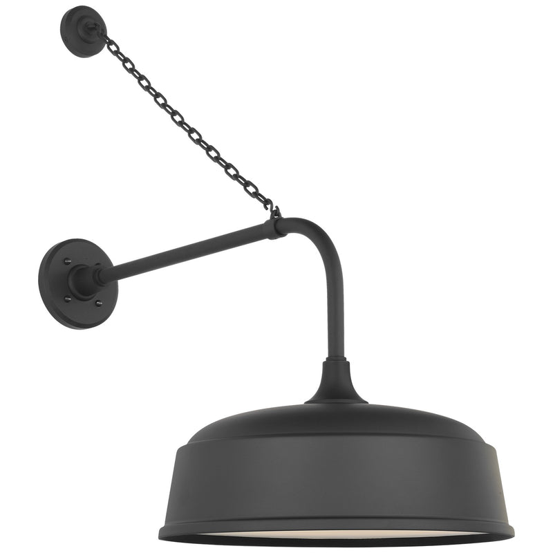 Visual Comfort Signature TOB 2810MBK/S7-MBK LED Barn Light, Matte Black