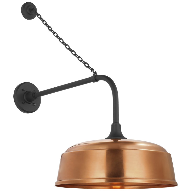 Visual Comfort Signature TOB 2810MBK/S7-SC LED Barn Light, Matte Black