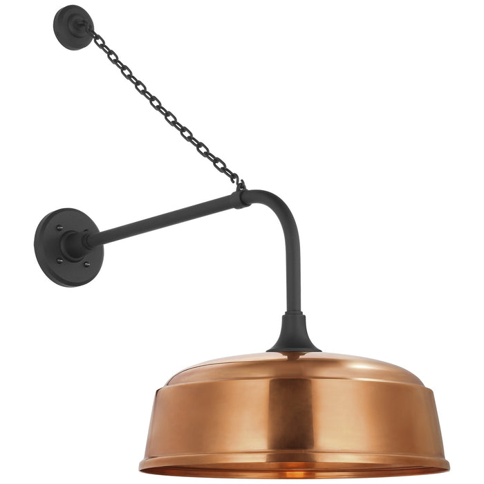 Visual Comfort Signature TOB 2810MBK/S7-SC LED Barn Light, Matte Black