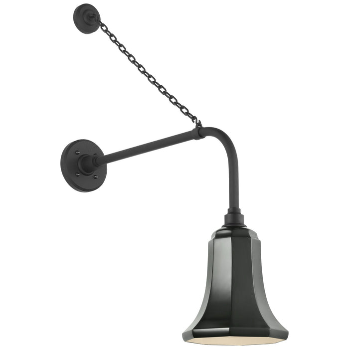Visual Comfort Signature TOB 2810MBK/S8-G LED Barn Light, Matte Black