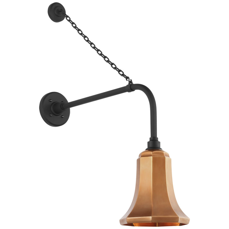 Visual Comfort Signature TOB 2810MBK/S8-SC LED Barn Light, Matte Black