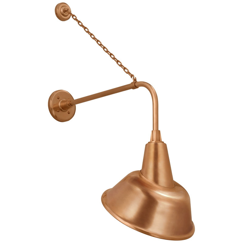 Visual Comfort Signature TOB 2810SC/S3-SC LED Barn Light, Soft Copper