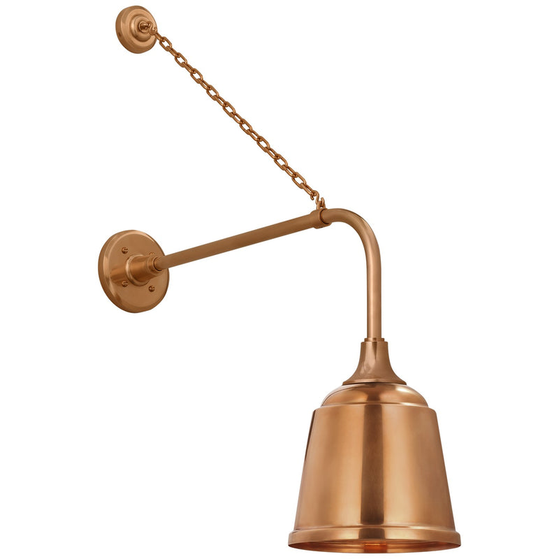 Visual Comfort Signature TOB 2810SC/S5-SC LED Barn Light, Soft Copper