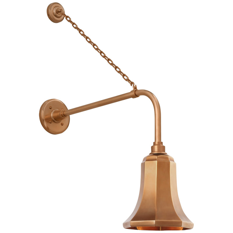 Visual Comfort Signature TOB 2810SC/S8-SC LED Barn Light, Soft Copper