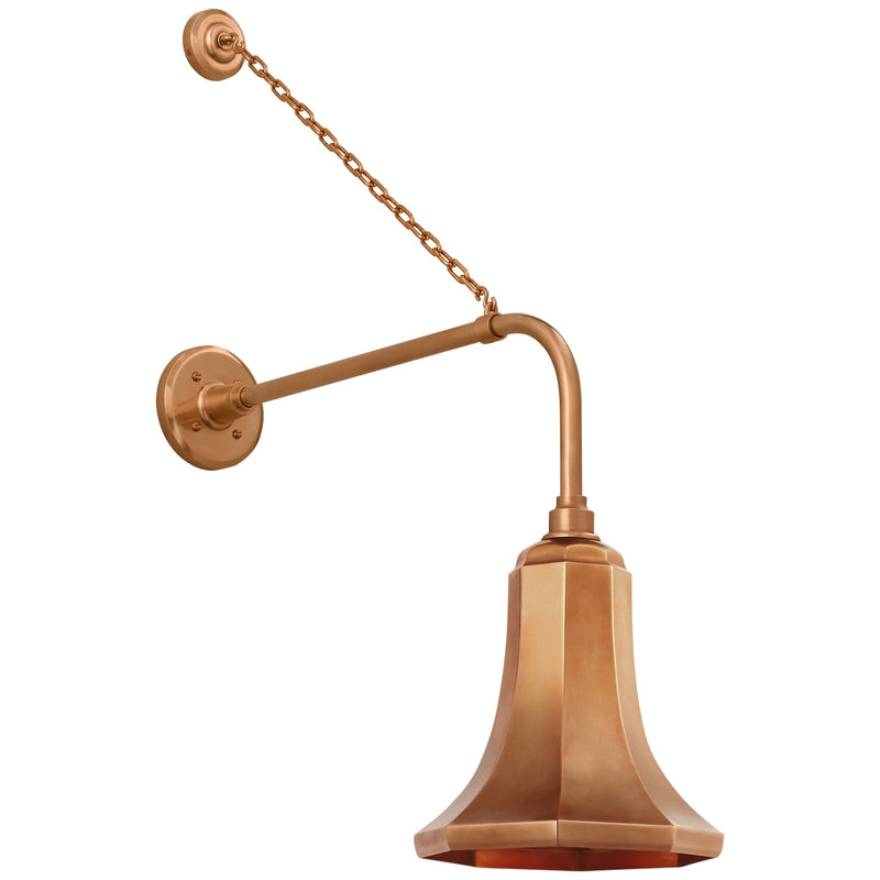 Visual Comfort Signature TOB 2810SC/S9-SC LED Barn Light, Soft Copper