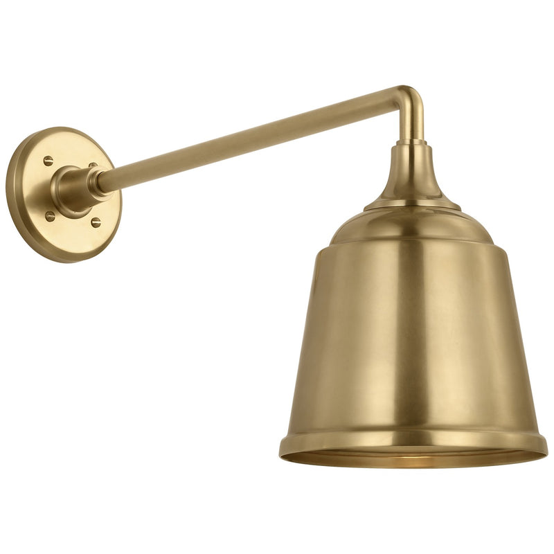 Visual Comfort Signature TOB 2812HAB/S5-HAB LED Barn Light, Hand-Rubbed Antique Brass
