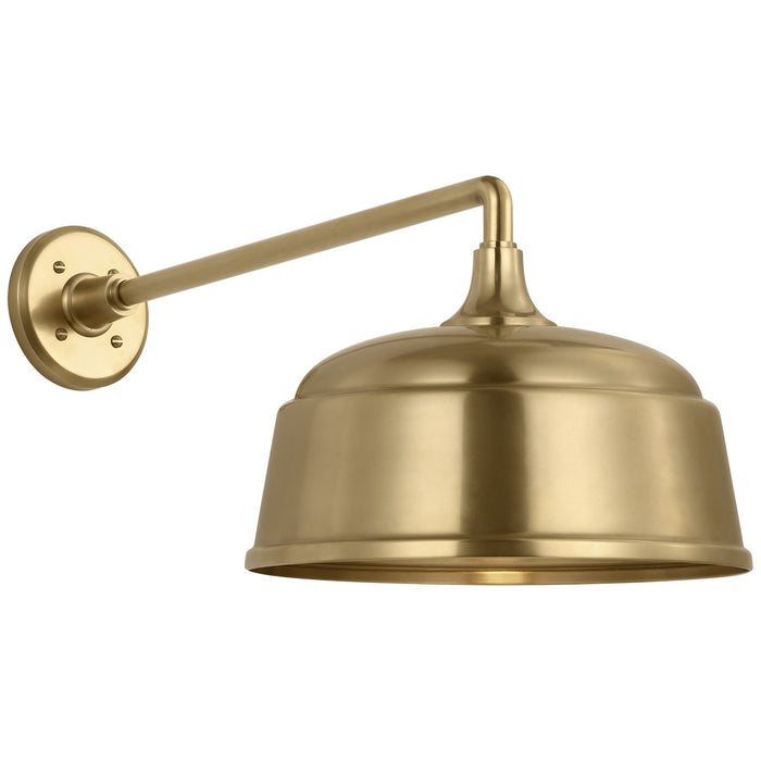 Visual Comfort Signature TOB 2812HAB/S6-HAB LED Barn Light, Hand-Rubbed Antique Brass