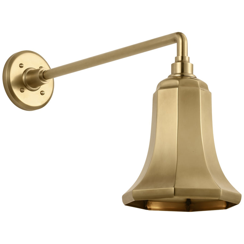 Visual Comfort Signature TOB 2812HAB/S8-HAB LED Barn Light, Hand-Rubbed Antique Brass