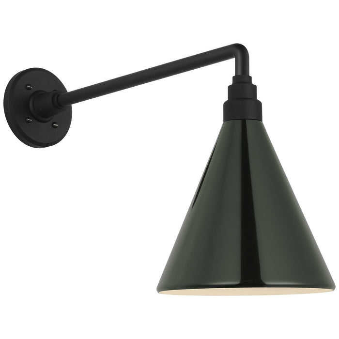 Visual Comfort Signature TOB 2812MBK/S10-G LED Barn Light, Matte Black
