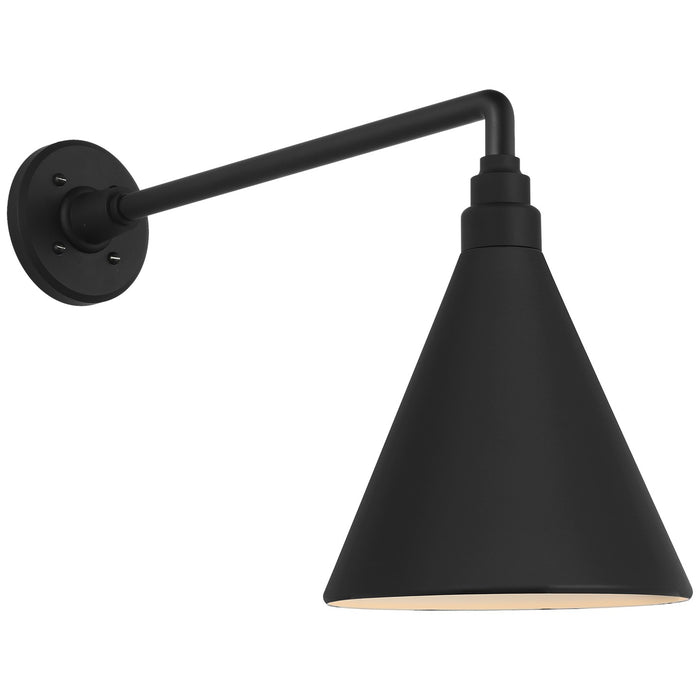 Visual Comfort Signature TOB 2812MBK/S10-MBK LED Barn Light, Matte Black