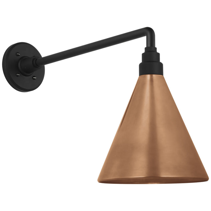 Visual Comfort Signature TOB 2812MBK/S10-SC LED Barn Light, Matte Black