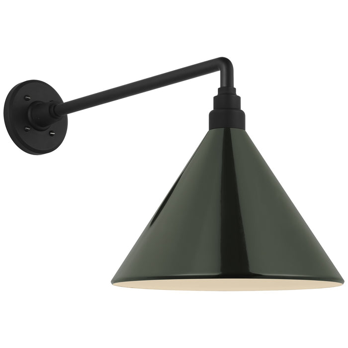 Visual Comfort Signature TOB 2812MBK/S11-G LED Barn Light, Matte Black