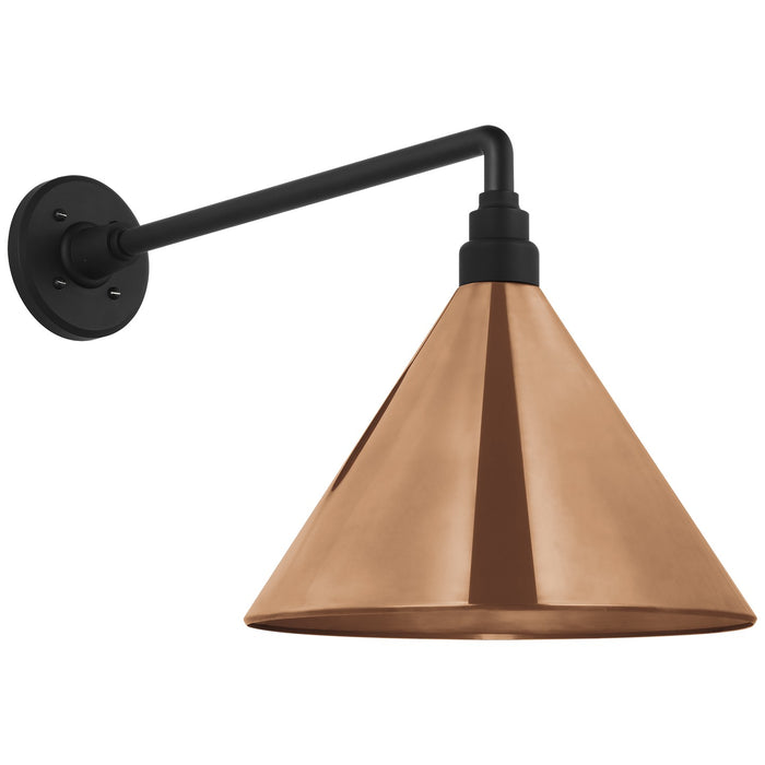 Visual Comfort Signature TOB 2812MBK/S11-SC LED Barn Light, Matte Black