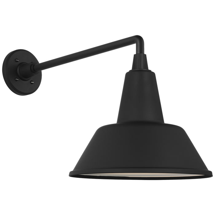 Visual Comfort Signature TOB 2812MBK/S1-MBK LED Barn Light, Matte Black