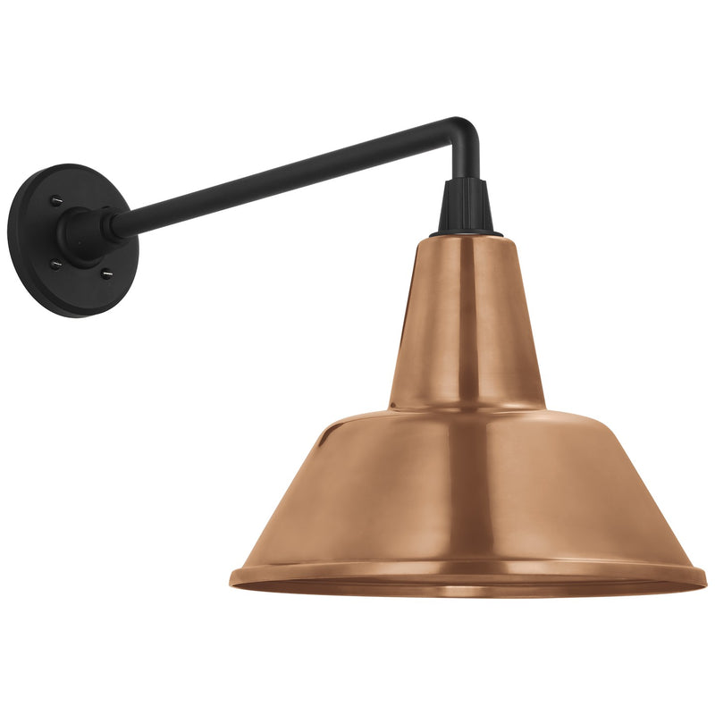 Visual Comfort Signature TOB 2812MBK/S1-SC LED Barn Light, Matte Black