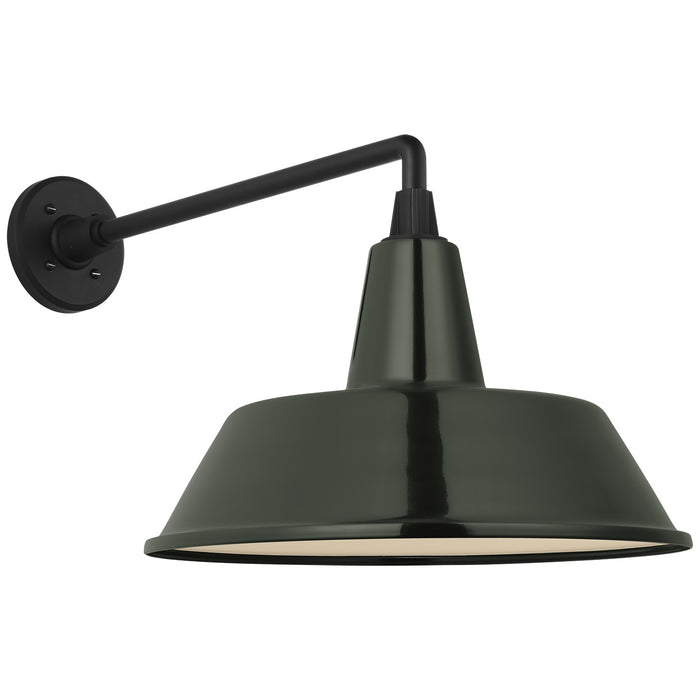 Visual Comfort Signature TOB 2812MBK/S2-G LED Barn Light, Matte Black