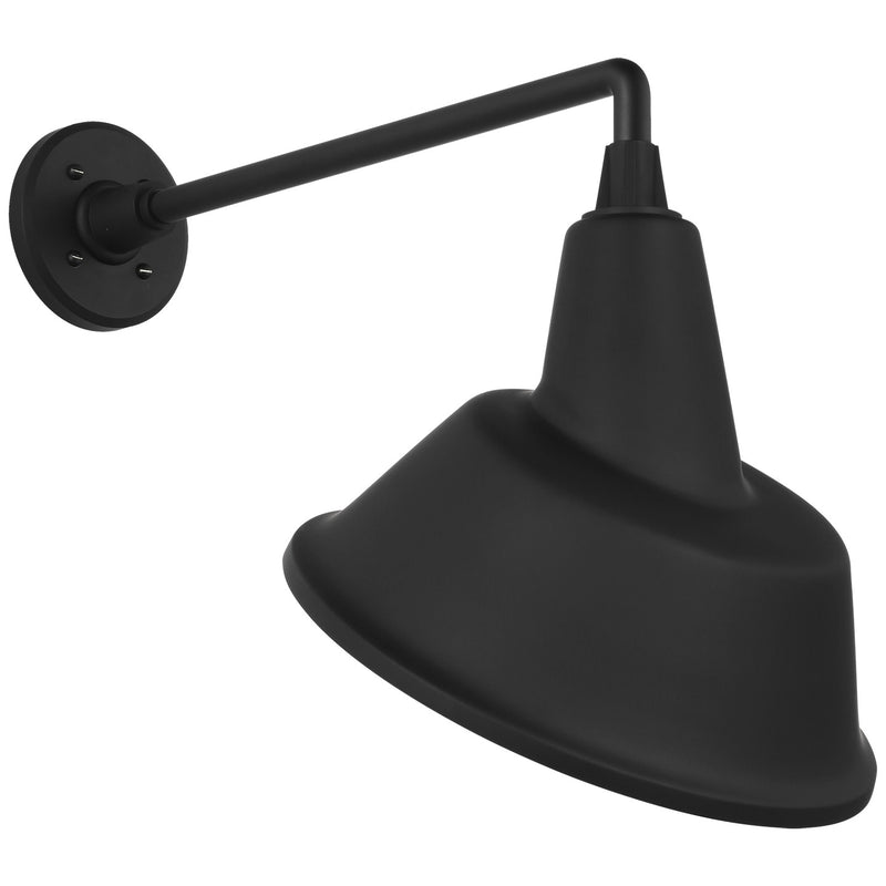Visual Comfort Signature TOB 2812MBK/S3-MBK LED Barn Light, Matte Black
