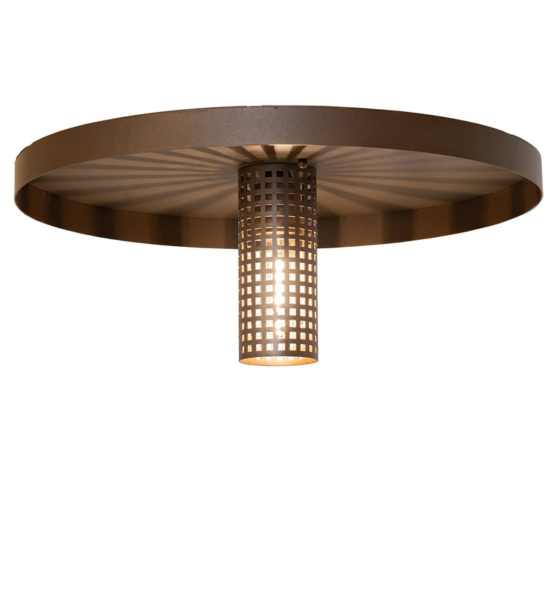 Meyda Tiffany 269299 One Light Flushmount, Tyler Bronze