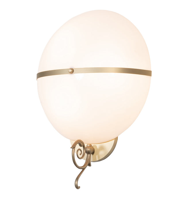 Meyda Tiffany 280814 Three Light Wall Sconce, Brushed Brass