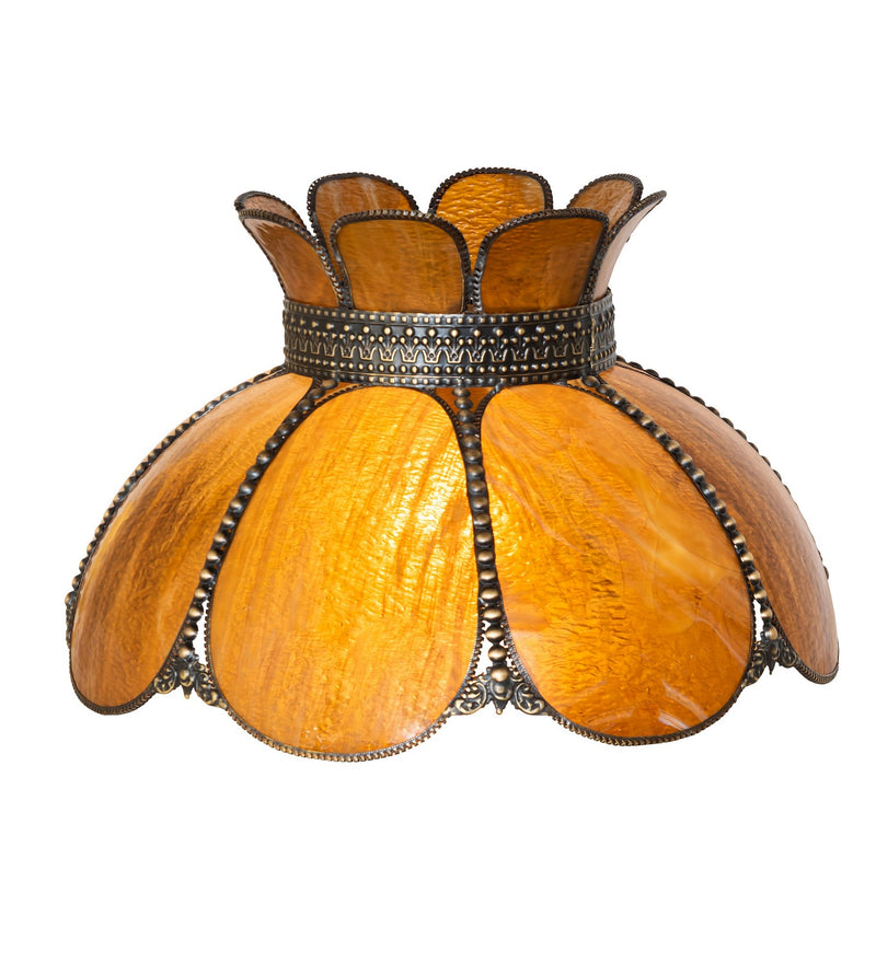 Meyda Tiffany 281438 Shade, Craftsman Brown Highlighted
