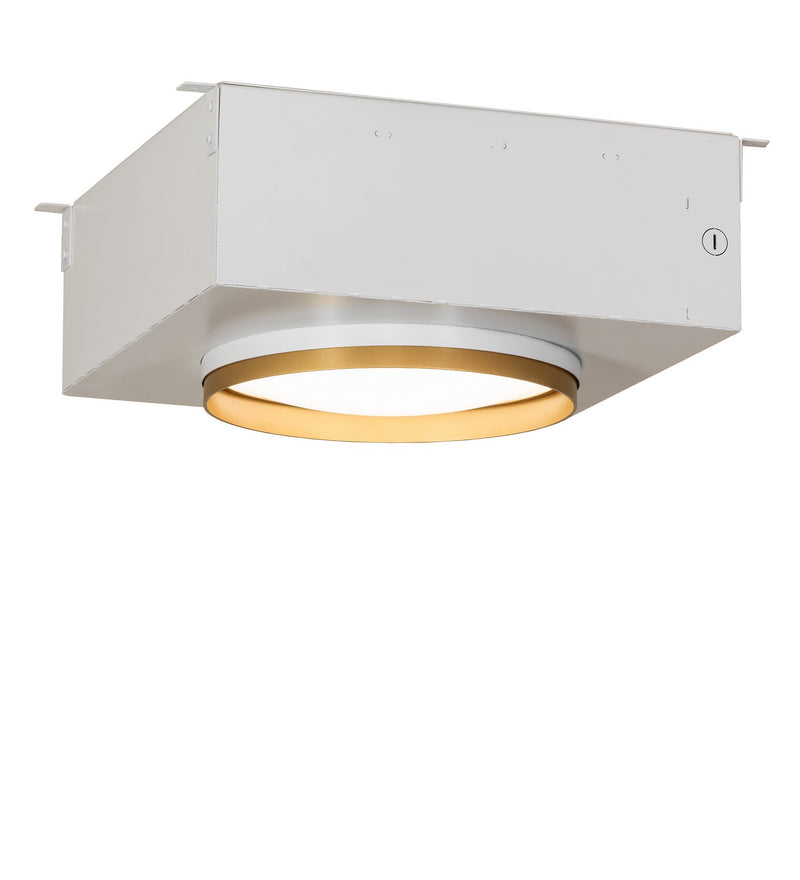 Meyda Tiffany 281640 LED Recessed Ceiling Light, Goldtastic / Gloss White