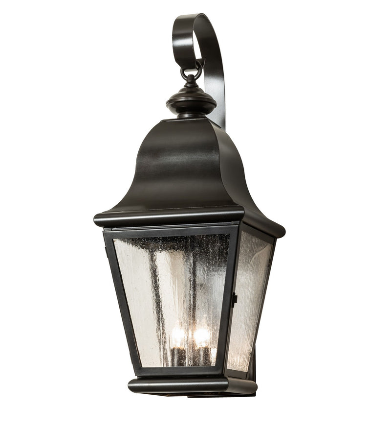 Meyda Tiffany 282057 Three Light Wall Sconce, Craftsman Brown