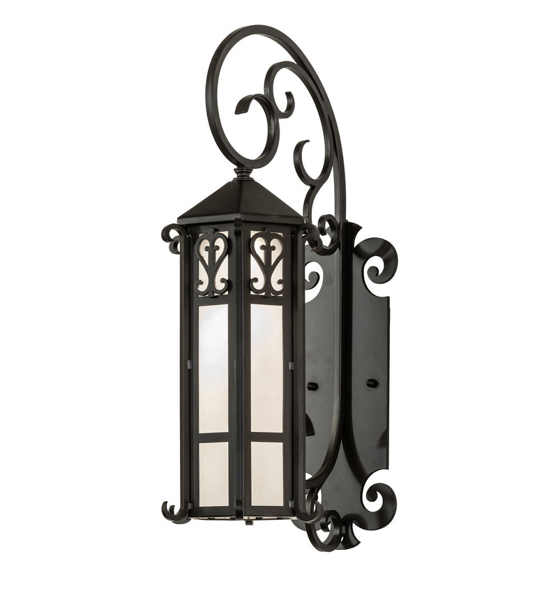 Meyda Tiffany 283328 One Light Wall Sconce, Solar Black