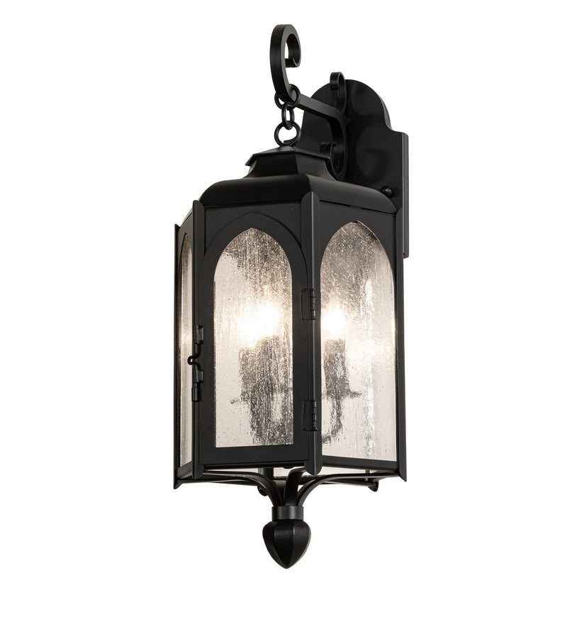 Meyda Tiffany 283337 Three Light Wall Sconce, Solar Black