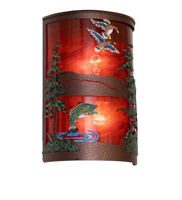 Meyda Tiffany 283668 Two Light Wall Sconce, New Copper Vein