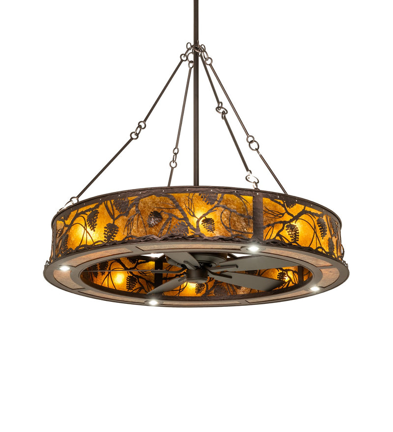Meyda Tiffany 283687 12 Light Chandel-Air, Mahogany Bronze