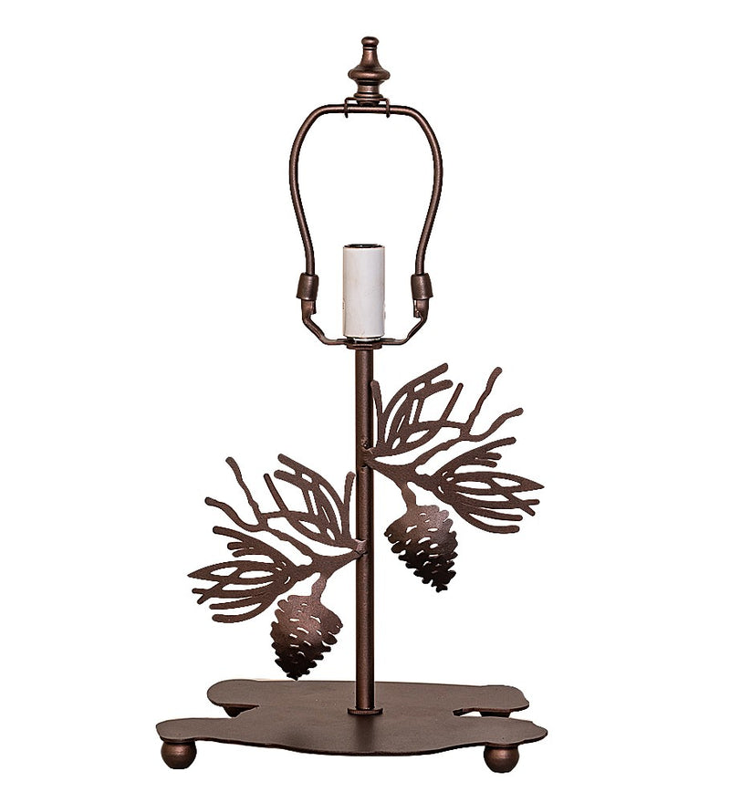 Meyda Tiffany 283692 One Light Table Base, Mahogany Bronze